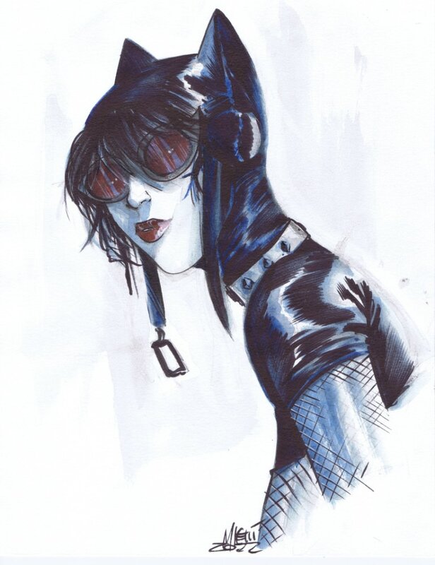 Catwoman par Micelli - Illustration originale