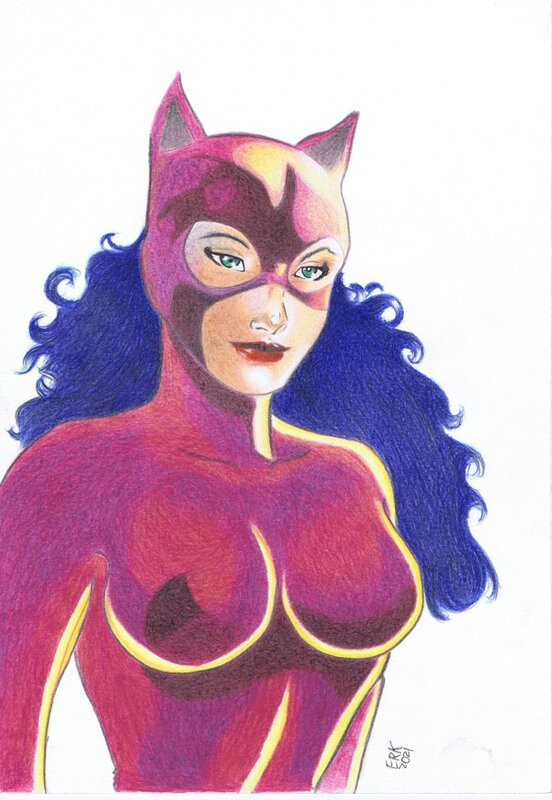 Catwoman par Sousa - Illustration originale