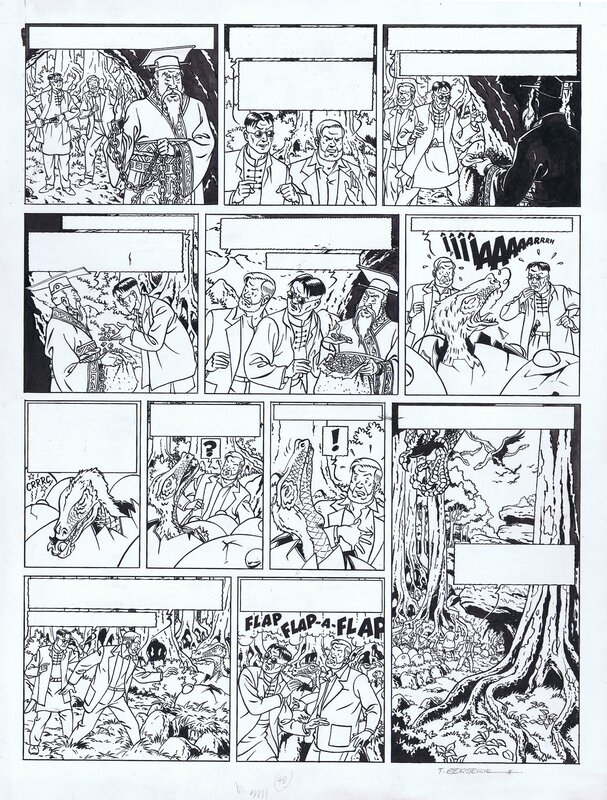 Teun Berserik, Blake en Mortimer - La Vallée des Immortels T2 - planche 40 - Planche originale