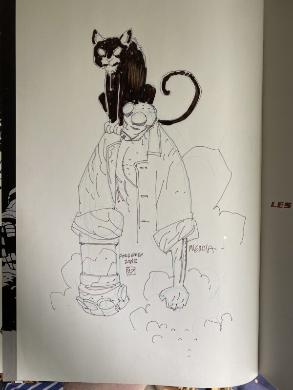 Hellboy by Mike Mignola - Sketch