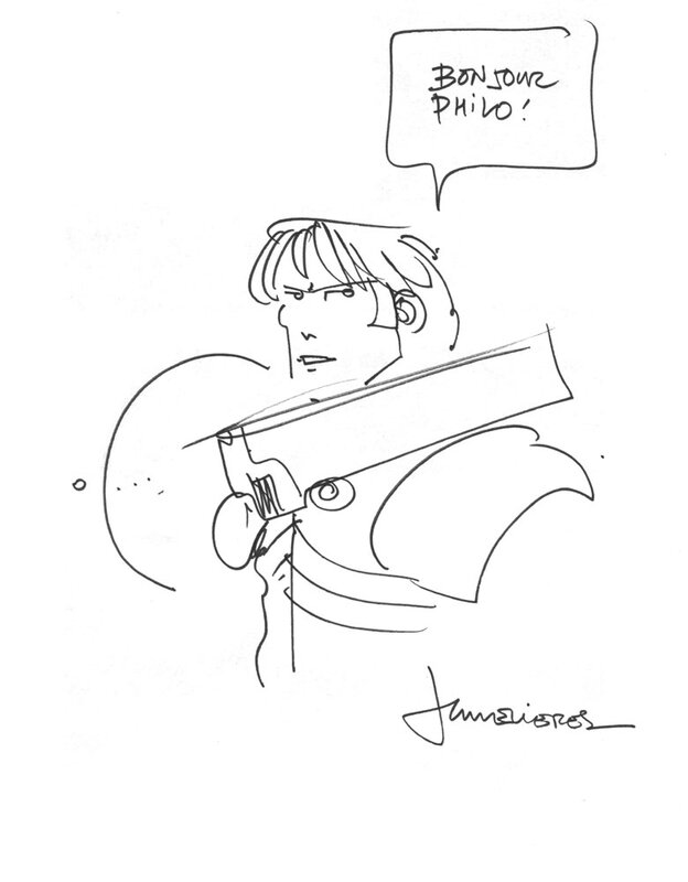 Jean-Claude Mézières, Dédicace Valérian et Laureline - Sketch