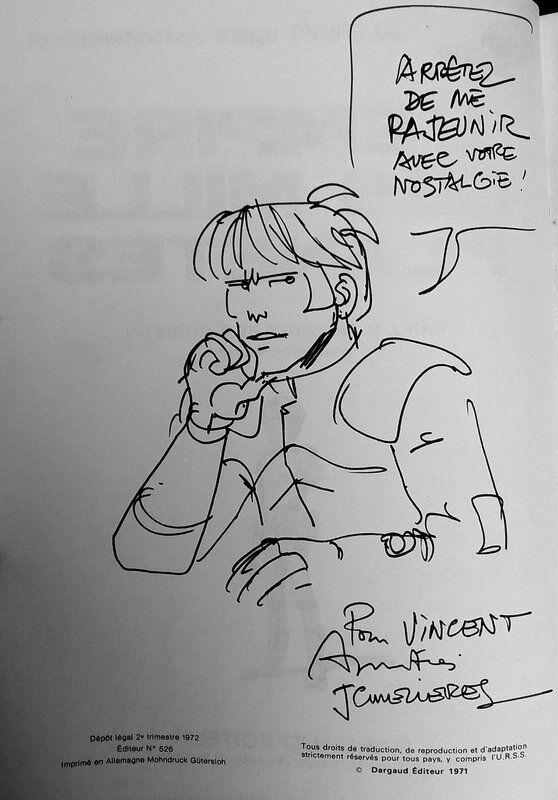 Valérian by Jean-Claude Mézières - Sketch