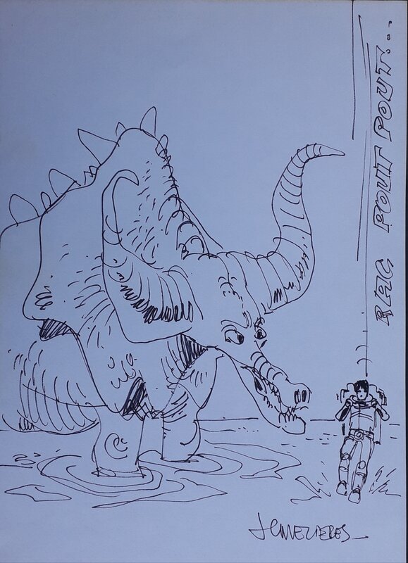 Valérian by Jean-Claude Mézières - Sketch
