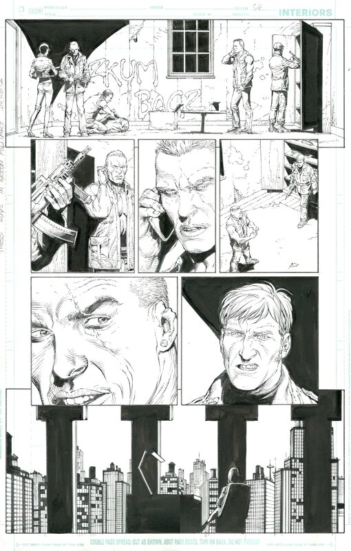 Gary Frank, Jonathan Sibal, Brad Anderson, Geoff Johns, Batman: Earth One vol.3 (2021) pg.54 - Planche originale