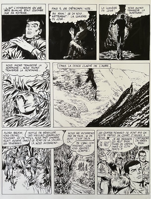 Gérald Forton, Henri Vernes, Bob MORANE la vallée infernale T8 planche : 22 - Planche originale