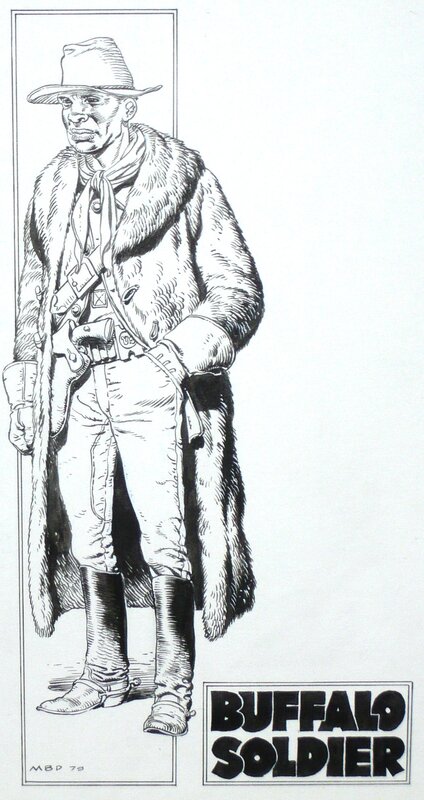 Buffalo Soldier by Michel Blanc-Dumont - Original Illustration