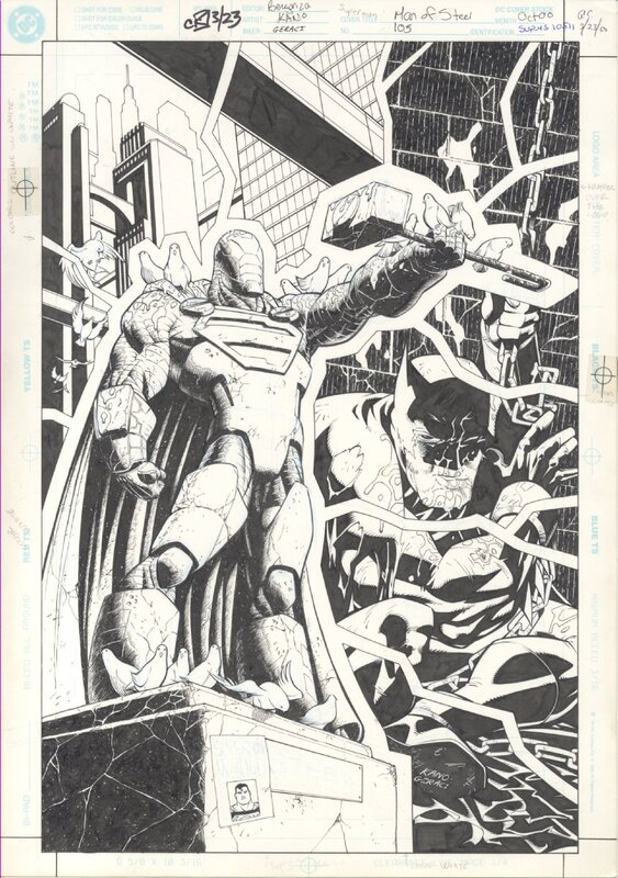 Kano, Superman - Man of Steel Cover # 105 - Couverture originale