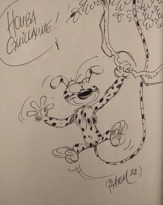 Marsupilami by Batem - Sketch