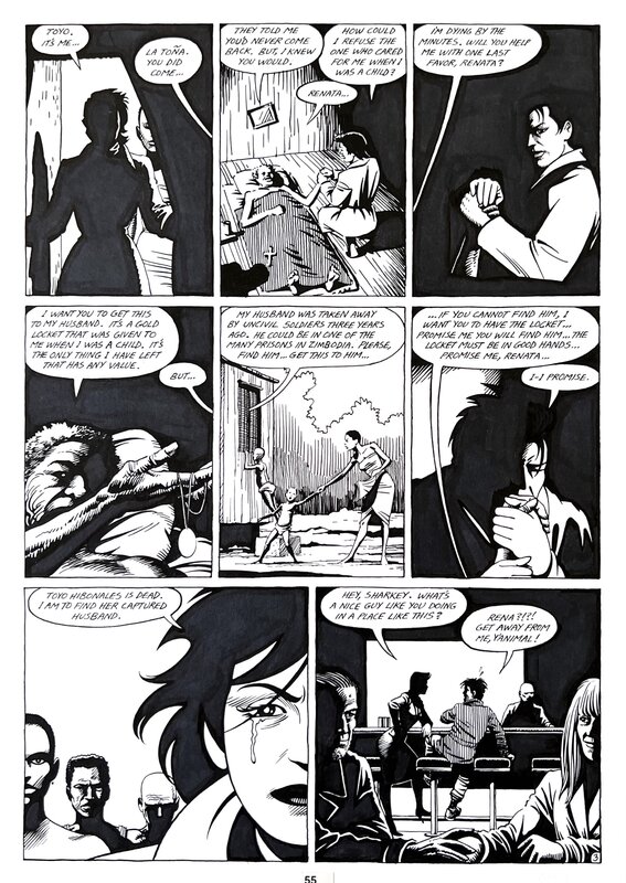 Jaime Hernandez - Love and Rockets #3 (1983), p. 55, story page 3 - Planche originale