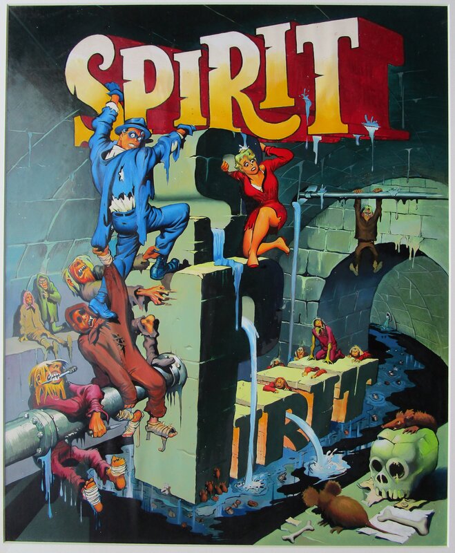 Ken Kelly, Will Eisner, Cover Spirit - Warren magazine - Original Cover