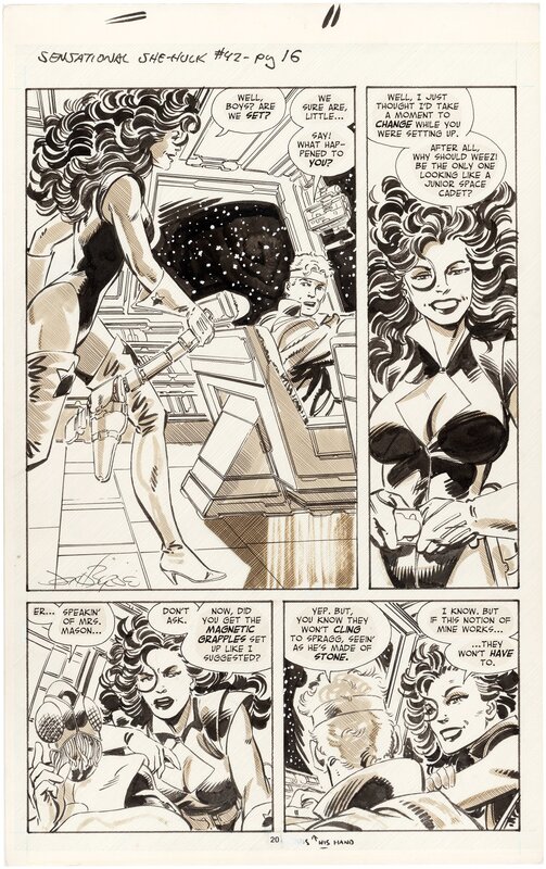John Byrne, Sensational She-Hulk #42 P16 - Planche originale