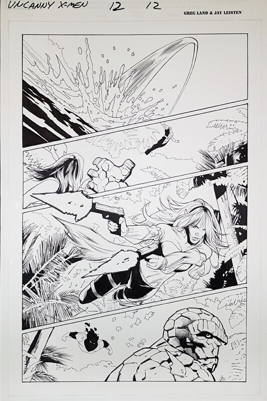 Greg Land, Jay Leisten, Uncanny X-Men V2 #12 p12 - Planche originale