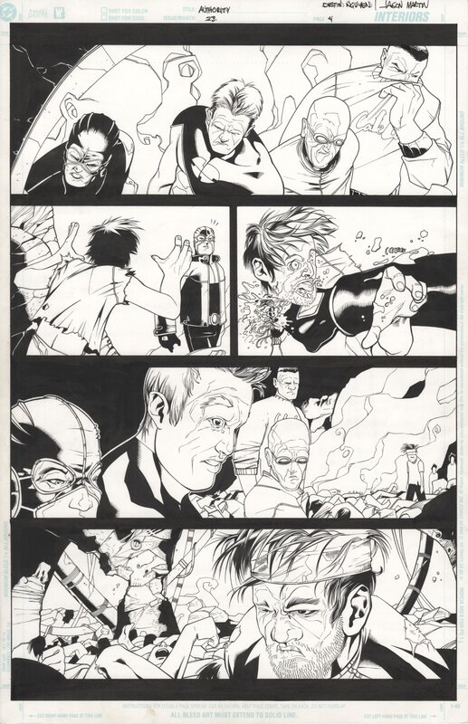 Dustin Nguyen, Jason Martin, The Authority #23 P4 - Planche originale