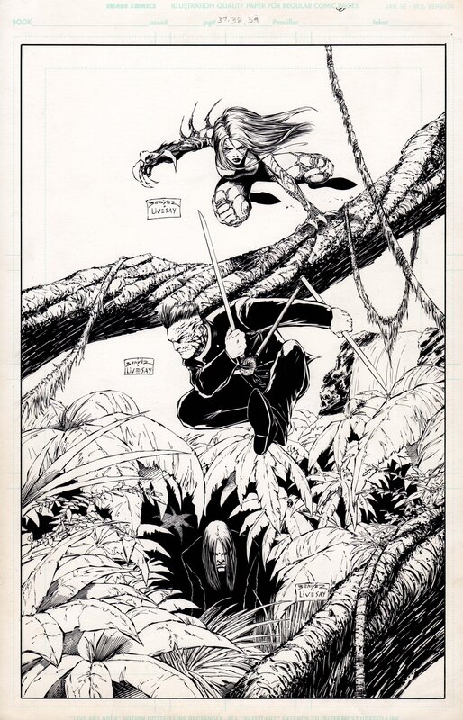 Joe Benitez, John Livesay, Darkness/Witchblade Family Ties #37 #38 #39 - Comic Strip