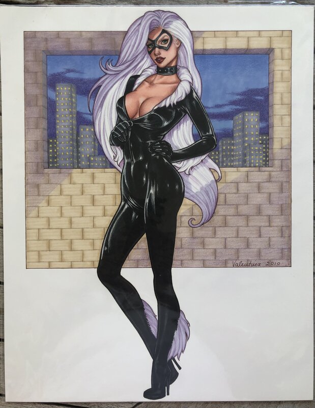 Conny Valentina, Black Cat - Marvel Comics - Illustration originale