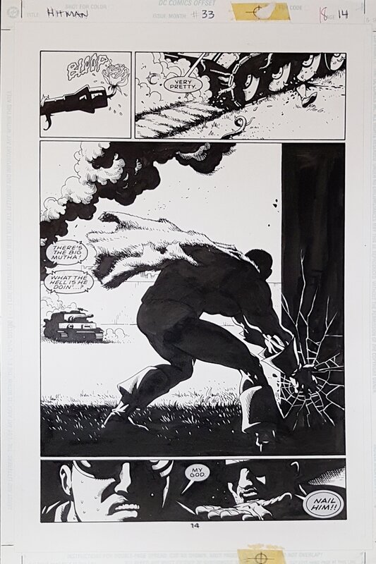 Hitman #33 p14 par John McCrea, Garry Leach - Planche originale