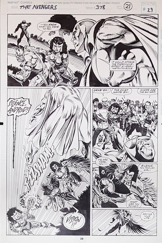 Avengers #378 p21 par Stewart Johnson, Tom Palmer - Planche originale