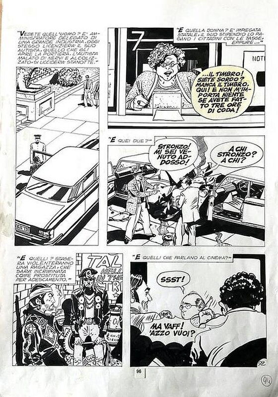 Attilio Micheluzzi, Dylan Dog Special #1, page n. 92 - Planche originale