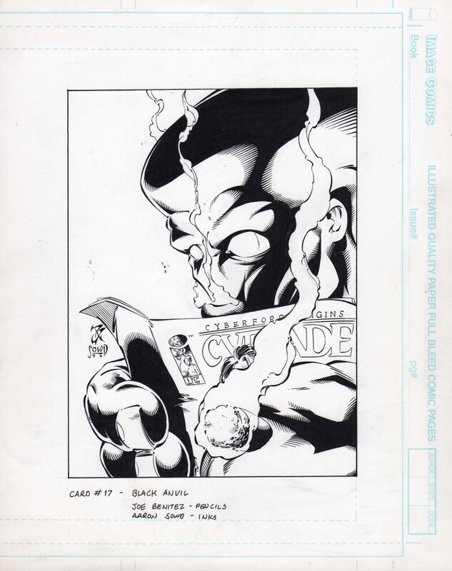 Joe Benitez, Aaron Sowd, A Cyber Force Summer #17 : Black Anvil - Original Illustration