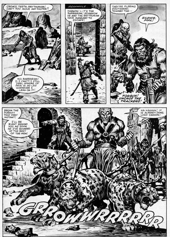 John Buscema, Ernie Chan, Savage Sword of Conan # 77 - Planche originale