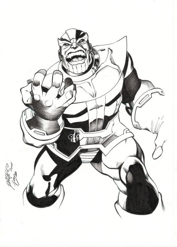 Thanos par Vicente Cifuentes - Illustration originale