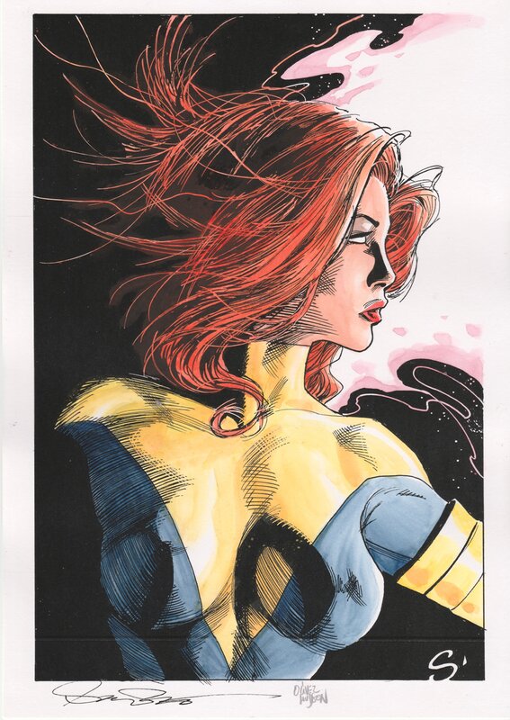 Jean Grey by Olivier Hudson - Color guide