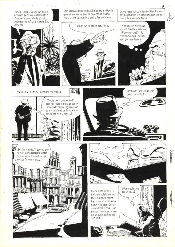 For sale - Eduardo Risso - El Guardaespaldas page 9 - Comic Strip