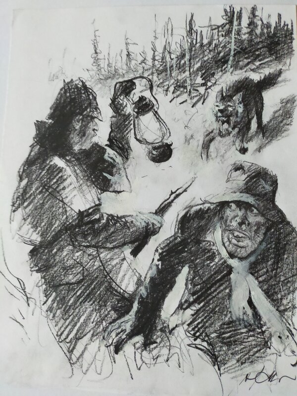 Sherlock Holmes by René Follet - Original Illustration