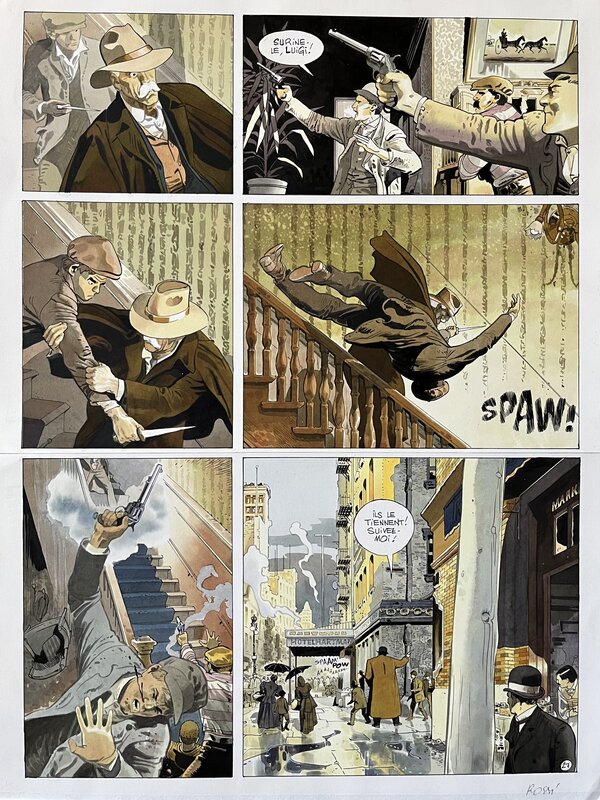 Christian Rossi, Xavier Dorison, Fabien Nury, W.e.s.t T5 megan planche : 27 - Planche originale