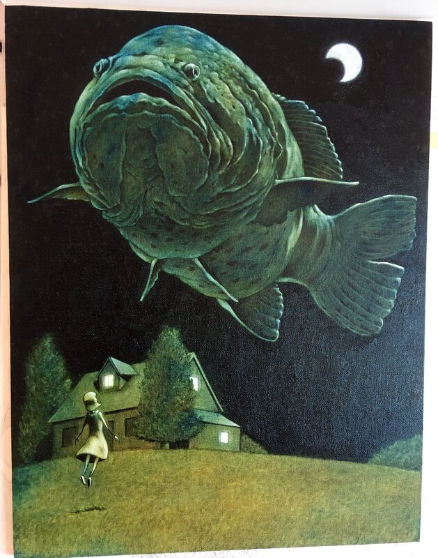 Ghost Fish 2 painting by Chris Odgers - Original Illustration
