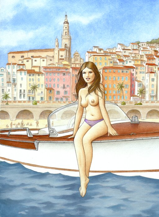 For sale - Laurent Paturaud, Yacht à Menton - 4ème de couverture - Original Cover