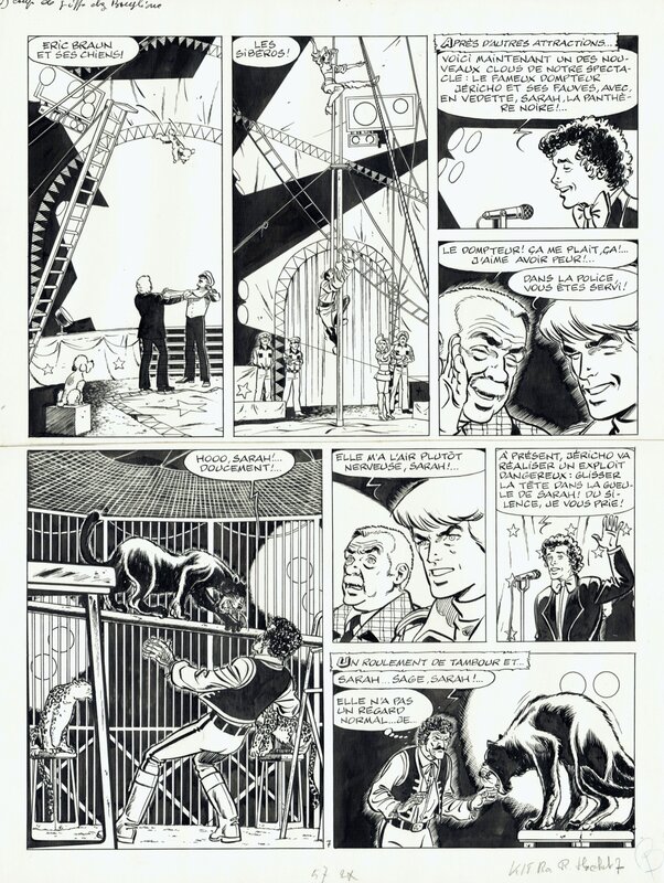 Tibet, André-Paul Duchâteau, 1976 - Ric Hochet : Coups de Griffes chez Bouglione - Comic Strip
