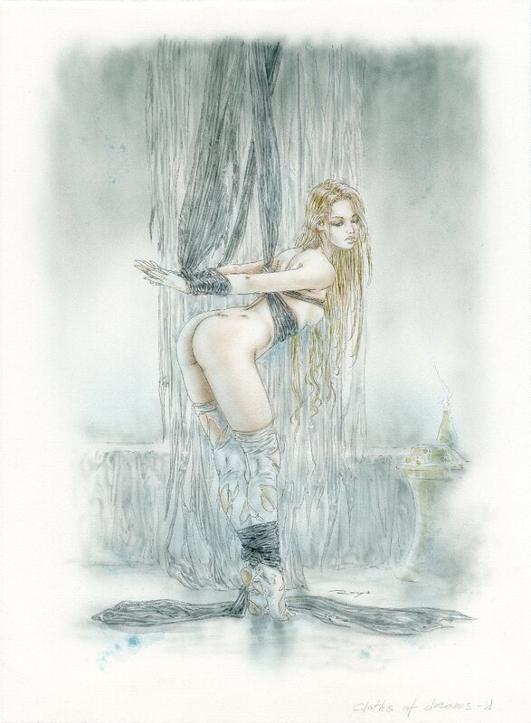 Cloths of Dream 1 by Luis Royo - Original Illustration