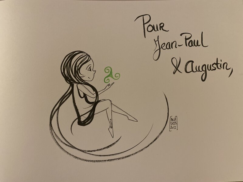 Ana Dess, illustration originale, la petite Ana, 