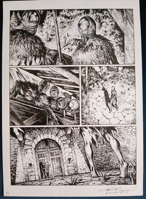 En vente - Dragonero par Gianluigi Gregorini - Planche originale