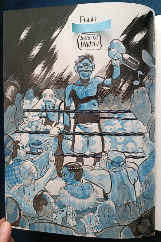 Panama Al Brown by Alex W. Inker - Sketch