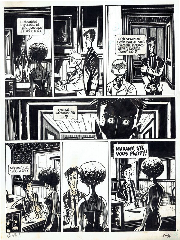 For sale - Antonio Cossu, Spirou - Histoires alarmantes - Le café - Page 2 - Comic Strip