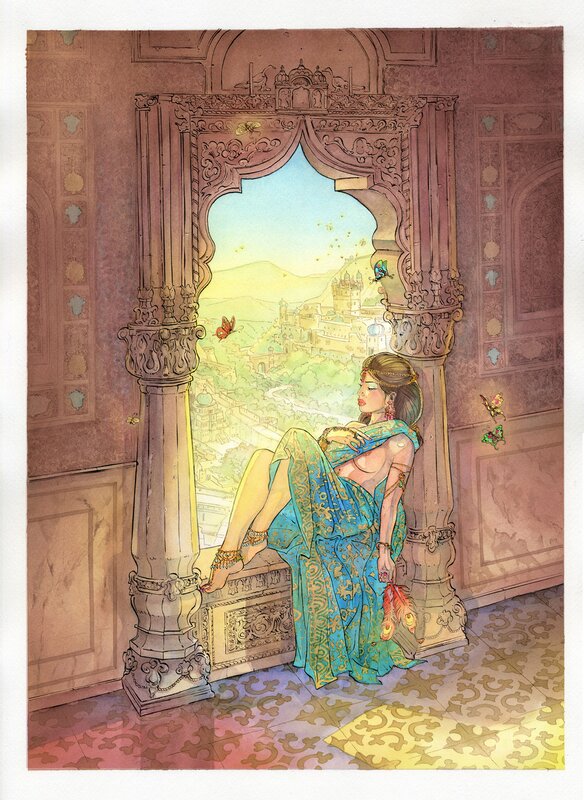 Paul Salomone, Jalna (Celle qui fit le bonheur des insectes) - Original Illustration