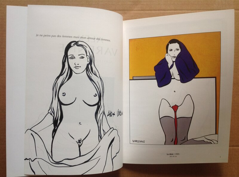 En vente - Varenne Alex Dédicace Magnifique Pin up dans Album Art Book Peintures Éo BFB Bosser 2006 NEUF - Dédicace