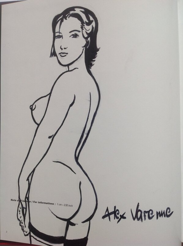 For sale - Varenne Alex Dédicace Superbe Pin up Sex Sein Cul dans BD Art Book Peintures Éo BFB Bosser 2004 NEUF - Sketch
