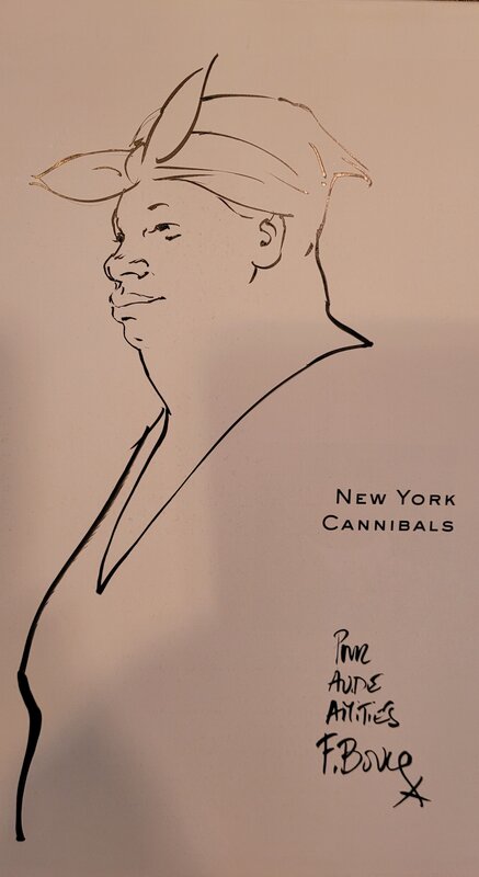 Dédicace de Boucq dans New York Cannibals - Sketch