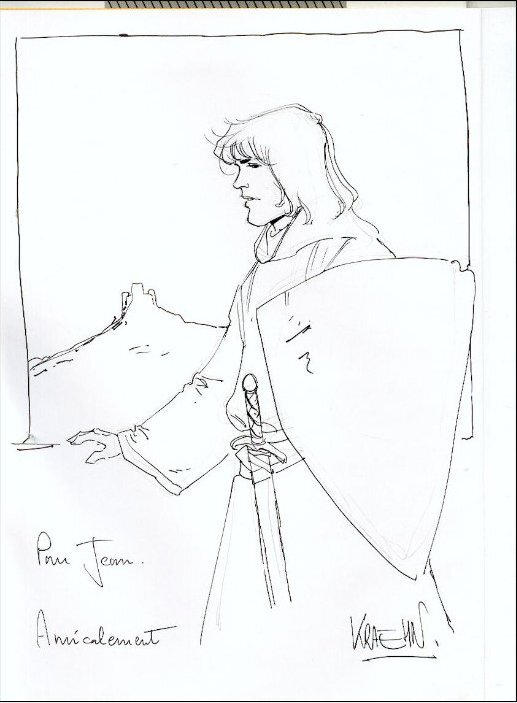 Jean-Charles Kraehn, illustration originale du Héros des Aigles Décapitées T4 