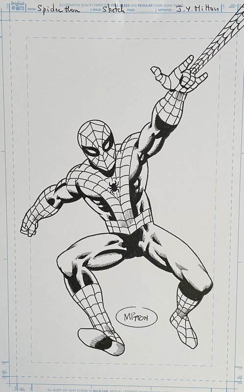 Spider-Man by Jean-Yves Mitton - Original Illustration