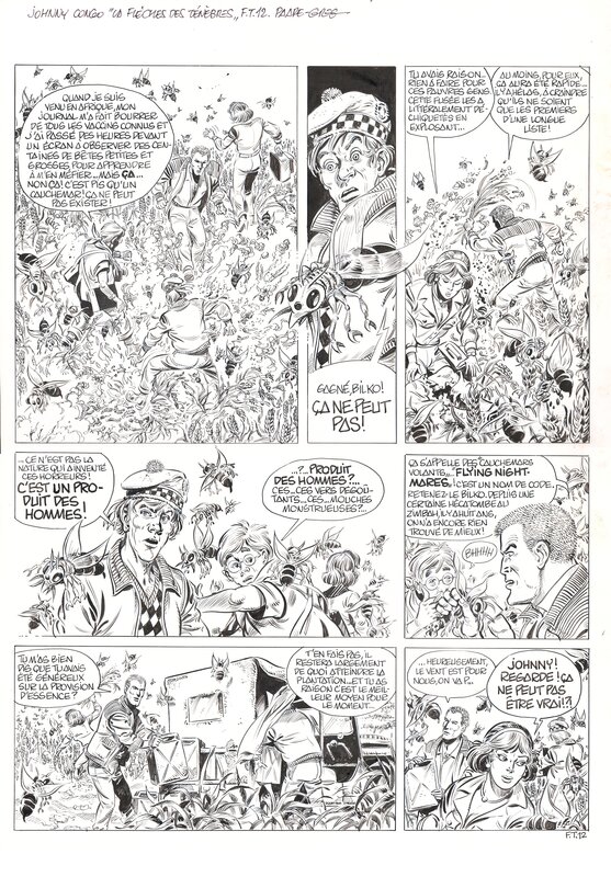 Eddy Paape, Johnny Congo  la flèches des ténébres  planche 12 - Comic Strip