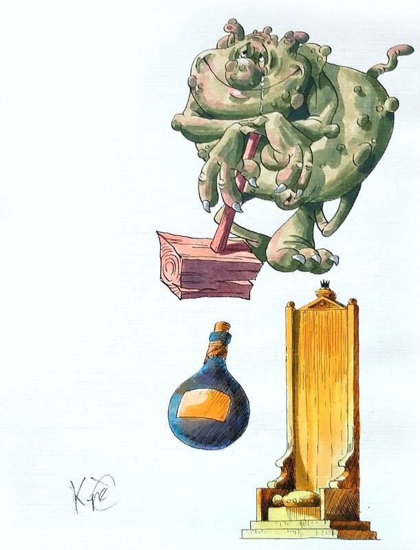 Étude de personnage by Krzysztof Kopeć - Original art