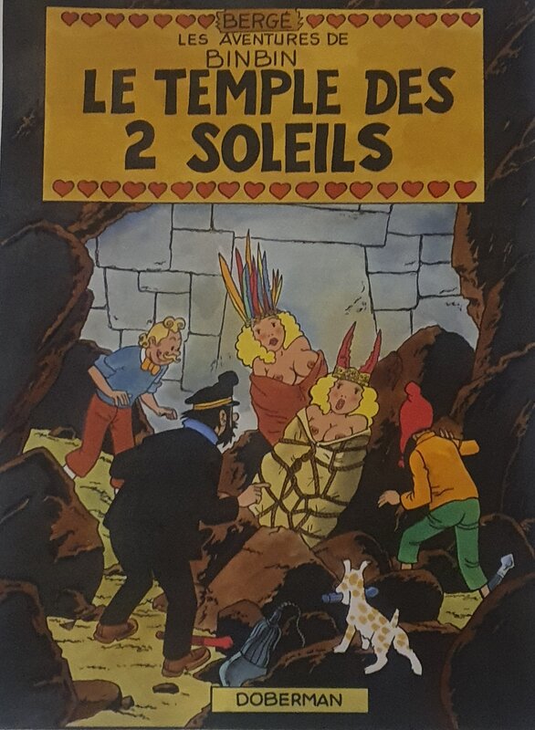 Jacques Géron, Le temple des 2 soleils - Couverture originale