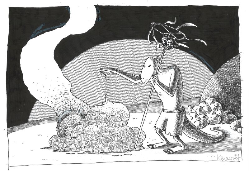 Kerascoët, Joann Sfar, Lewis Trondheim, Donjon Crépuscule - Orlondow - Illustration originale