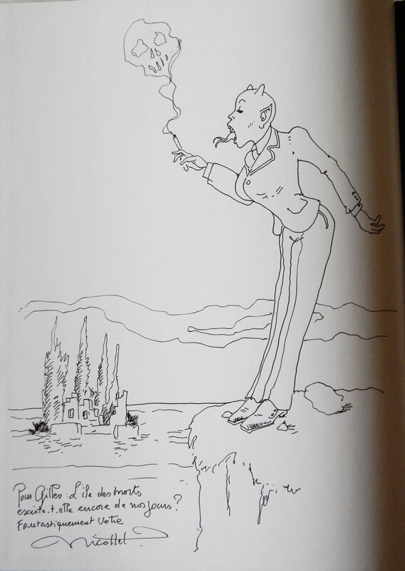 L'ile des morts by Jean-Michel Nicollet - Sketch