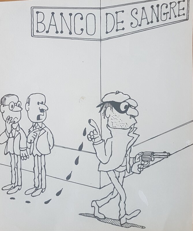 Quino - Banco de Sangre - Planche originale