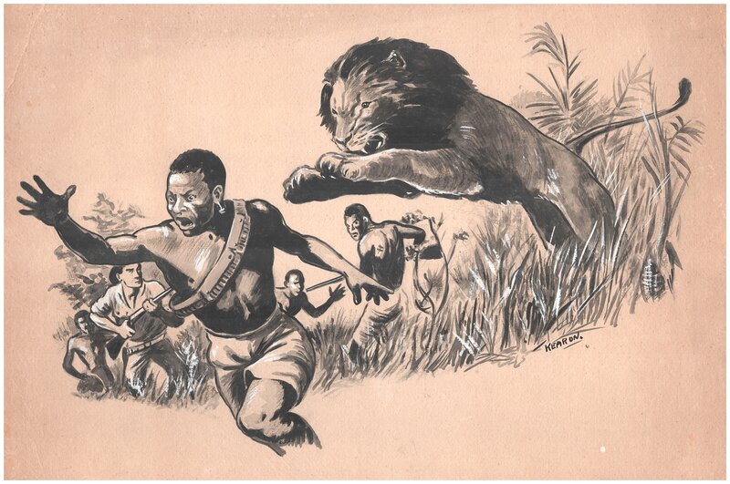 Lion par Ted Kearon - Illustration originale